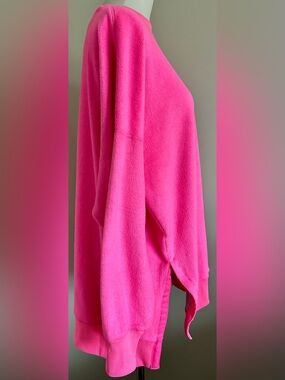 Aerie Hot Pink Brushed Fleece Sweatshirt